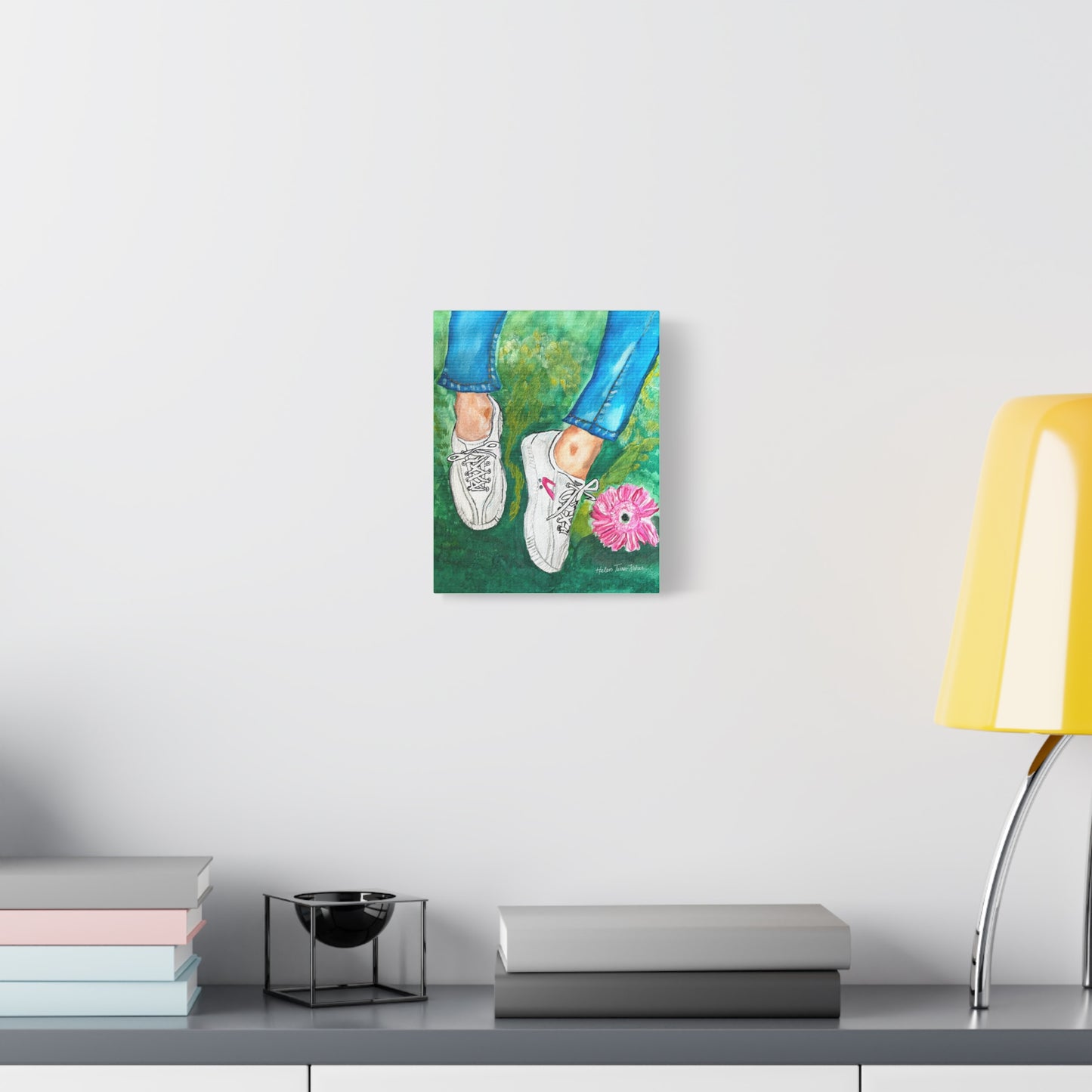Fresh Kicks and Floral Vibes - Canvas Print