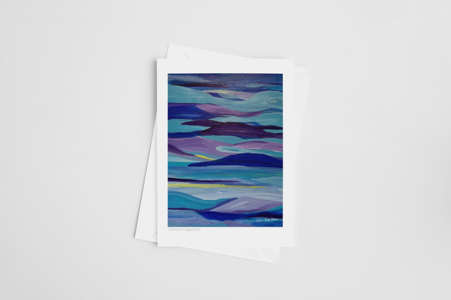Abstract Aquatica- Greeting Card