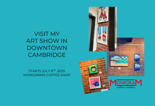 Helen Turner-Fisher Art Show at Monigrams Coffee Shop
