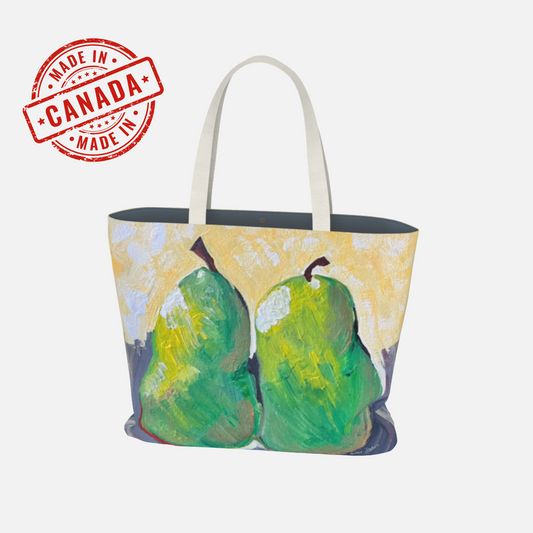 Pair of Pears - Lined Tote Bag