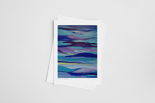 Abstract Aquatica- Greeting Card