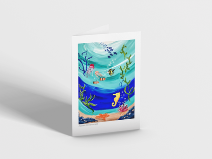 Aquatic Dreamscape - Greeting Card