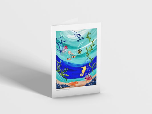 Aquatic Dreamscape - Greeting Card