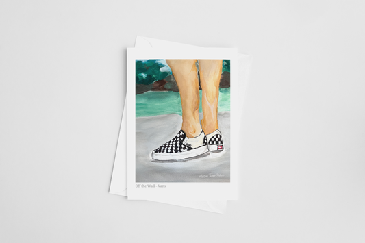 Off The Wall - Vans - Greeting Card