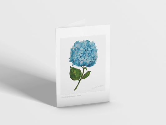 Pleasing Hydrangea Petals - Greeting Card