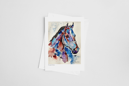 Purple Rein - Greeting Card