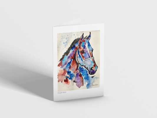 Purple Rein - Greeting Card