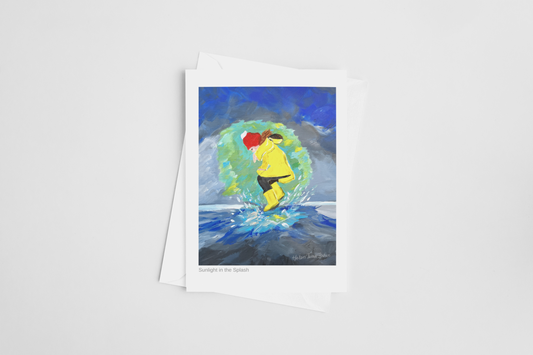 Sunlight in the Splash - Greeting Card