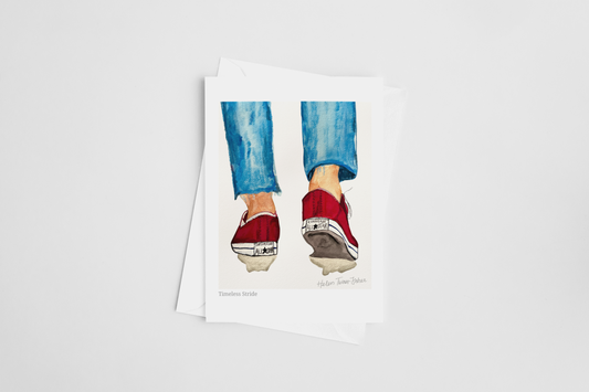 Timeless Stride - Greeting Card