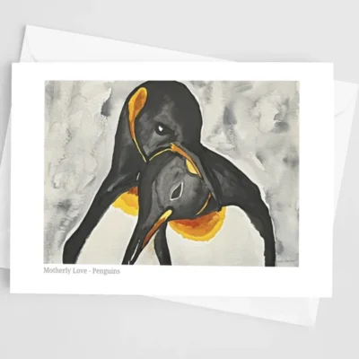 Motherly Love - Penguins - Greeting Card - Image 2