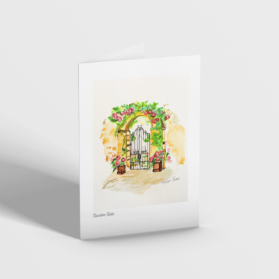 Garden Gate - Greeting Card