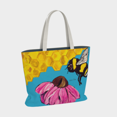 flight of the bumblebee tote bag by helen turner