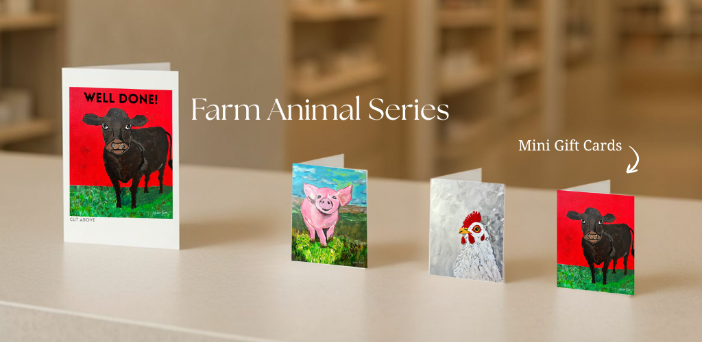 farm animal card series by Helen Turner